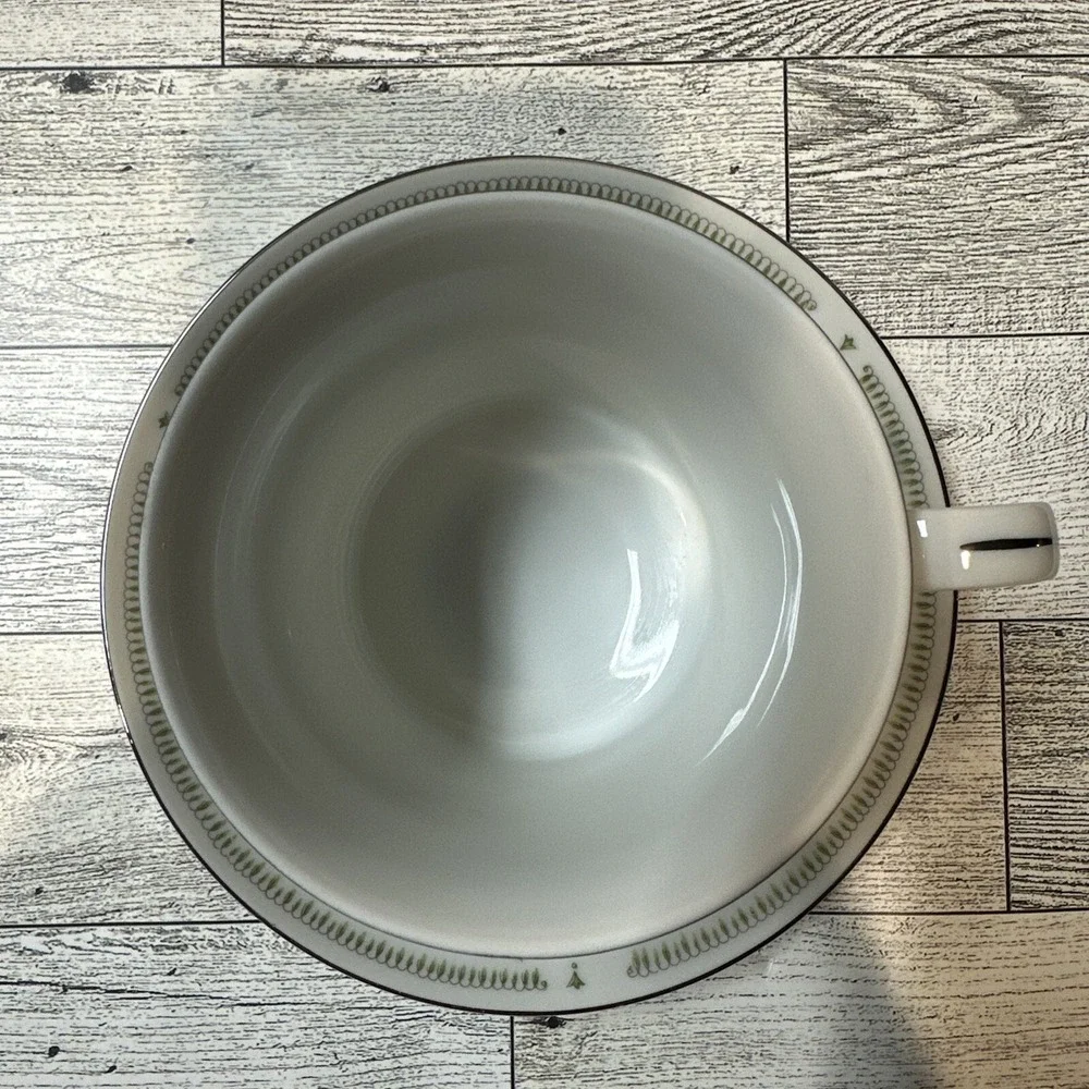 ABINGDON Fine Porcelain Floral Tea Cup 3.25